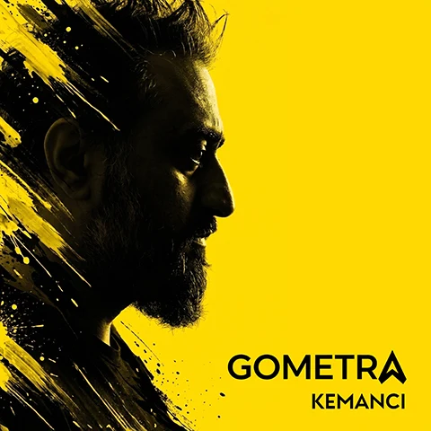 Kemancı EP cover: Gometra in profile on a yellow background
