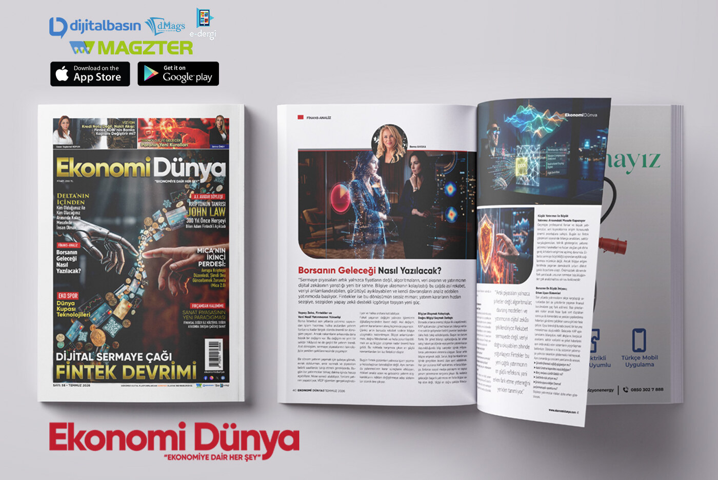 Ekonomi Dünya Dergisi — Dijital Sermaye Çağı: Fintek Devrimi kapağı